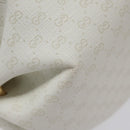 GUCCI Micro GG Supreme Shoulder Bag PVC White Gold 564580 Auth 126953-16