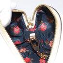 GUCCI Micro GG Supreme Shoulder Bag PVC White Gold 564580 Auth 126953-21