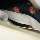 GUCCI Micro GG Supreme Shoulder Bag PVC White Gold 564580 Auth 126953-12