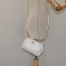 GUCCI Micro GG Supreme Shoulder Bag PVC White Gold 564580 Auth 126953-24