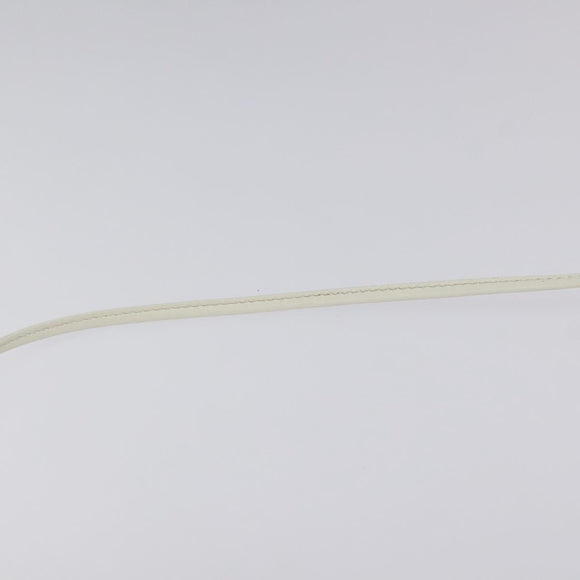 GUCCI Micro GG Supreme Shoulder Bag PVC White Gold 564580 Auth 126953