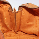 MCM Logogram Vicetos Boston Bag PVC Leather 2way Brown Gold Auth 126956-18