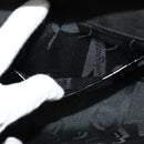 Salvatore Ferragamo Gancini Chain Bag Patent Leather Black Gold Auth 126967-20