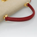 BALLY Hand Bag Canvas 2way Beige Gold Auth 126979-7