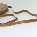 CELINE Macadam Canvas Shoulder Bag Beige Gold Auth 126988-7