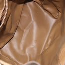 CELINE Macadam Canvas Shoulder Bag PVC Brown Gold Auth 126992-10