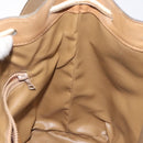 CELINE Macadam Canvas Shoulder Bag PVC Brown Gold Auth 126992-20