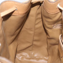 CELINE Macadam Canvas Shoulder Bag PVC Brown Gold Auth 126992-21