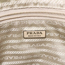 PRADA Shoulder Bag Nylon Silver Light green Auth 126993V-16