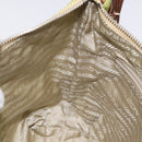 PRADA Shoulder Bag Nylon Silver Light green Auth 126993V-19