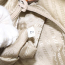 PRADA Shoulder Bag Nylon Silver Light green Auth 126993V-22