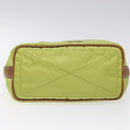 PRADA Shoulder Bag Nylon Silver Light green Auth 126993V-5