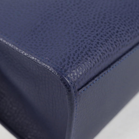 Christian Dior Hand Bag Leather 2way Purple Gold Auth 126994V