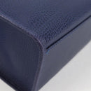 Christian Dior Hand Bag Leather 2way Purple Gold Auth 126994V-15