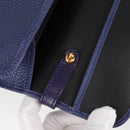 Christian Dior Hand Bag Leather 2way Purple Gold Auth 126994V-18