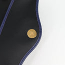 Christian Dior Hand Bag Leather 2way Purple Gold Auth 126994V-19