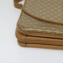 CELINE Macadam Canvas Shoulder Bag PVC Beige Gold Auth 126995-10