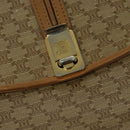 CELINE Macadam Canvas Shoulder Bag PVC Beige Gold Auth 126995-18
