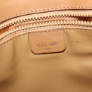 CELINE Macadam Canvas Shoulder Bag PVC Beige Gold Auth 126995-19