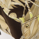 Salvatore Ferragamo Gancini Shoulder Bag Canvas Beige Gold Auth 126999-14