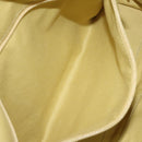 Salvatore Ferragamo Gancini Shoulder Bag Canvas Beige Gold Auth 126999-20