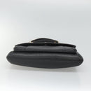 MCM Studs Chain Shoulder Bag Leather Black Gold Auth 127008-5