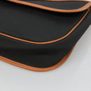 SAINT LAURENT Shoulder Bag PVC Black Gold Auth 127010-10