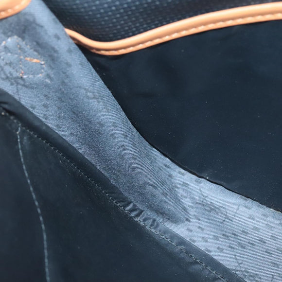 SAINT LAURENT Shoulder Bag PVC Black Gold Auth 127010