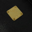 MCM Studs Hand Bag Leather Black Gold Auth 127014-12