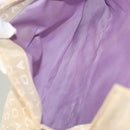 BVLGARI Logo Mania Shoulder Bag Canvas Beige Silver Auth 127021-11