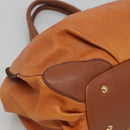 MCM Shoulder Bag Leather Brown Gold Auth 127023-11