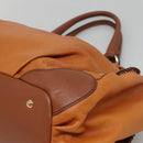 MCM Shoulder Bag Leather Brown Gold Auth 127023-12