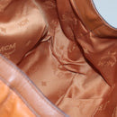 MCM Shoulder Bag Leather Brown Gold Auth 127023-16