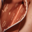 MCM Shoulder Bag Leather Brown Gold Auth 127023-18