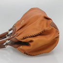 MCM Shoulder Bag Leather Brown Gold Auth 127023-4