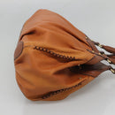 MCM Shoulder Bag Leather Brown Gold Auth 127023-5