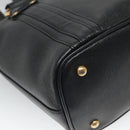 MCM Studs Tote Bag Leather Black Gold Auth 127024-13