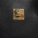 MCM Studs Tote Bag Leather Black Gold Auth 127024-14