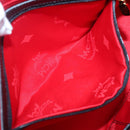 MCM Studs Tote Bag Leather Black Gold Auth 127024-20