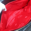 MCM Studs Tote Bag Leather Black Gold Auth 127024-21