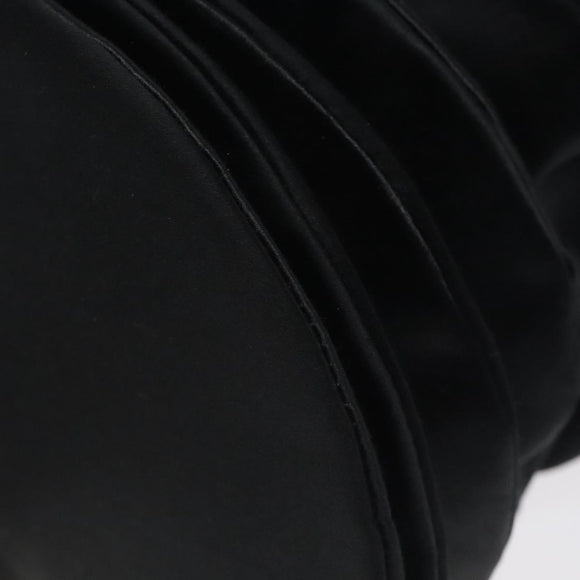 FENDI Shoulder Bag Satin Black Auth 127026