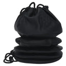 FENDI Shoulder Bag Satin Black Auth 127026-1