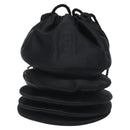 FENDI Shoulder Bag Satin Black Auth 127026-13