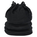 FENDI Shoulder Bag Satin Black Auth 127026-2