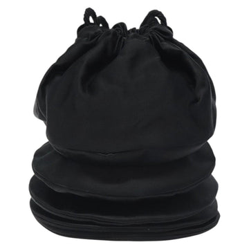 FENDI Shoulder Bag Satin Black Auth 127026 - 0