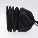 FENDI Shoulder Bag Satin Black Auth 127026-3