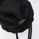 FENDI Shoulder Bag Satin Black Auth 127026-6