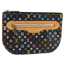 LOUIS VUITTON Monogram Multicolor Pochette GM Pouch Black M60027 LV Auth 127036V-1