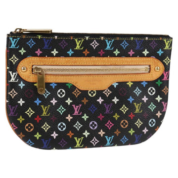 LOUIS VUITTON Monogram Multicolor Pochette GM Pouch Black M60027 LV Auth 127036V