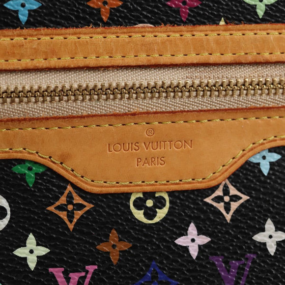 LOUIS VUITTON Monogram Multicolor Pochette GM Pouch Black M60027 LV Auth 127036V
